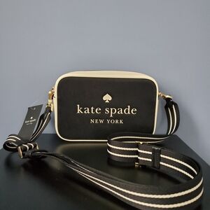 Kate Spade Black and White Crossbody Bag